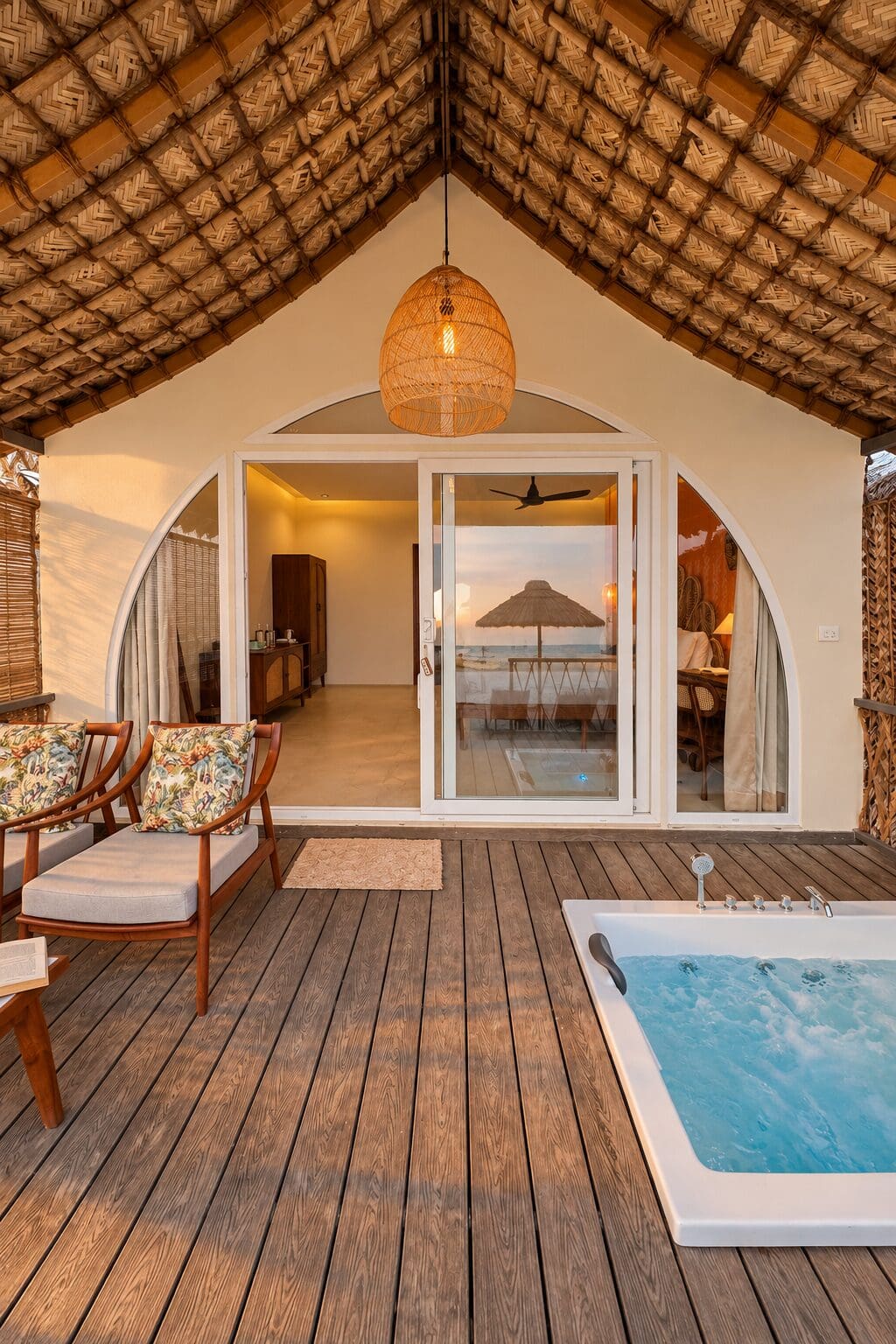 Agonda Villas ocean-facing terrace